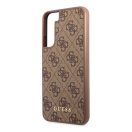 Guess 4G Metal Gold Samsung Galaxy S23 szilikon tok, barna