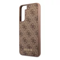 Guess 4G Metal Gold Samsung Galaxy S23 szilikon tok, barna