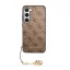Guess 4G Charms Samsung Galaxy S23 szilikon tok, barna