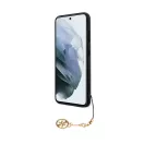 Guess 4G Charms Samsung Galaxy S23 szilikon tok, barna