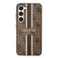 Guess 4G Printed Stripe Samsung Galaxy S23 szilikon tok, barna