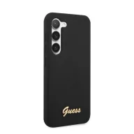   Guess Silicone Vintage Gold Samsung Galaxy S23 szilikon tok, fekete