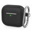 Phoner Simple Apple Airpods 3 szilikon tok akasztóval, fekete