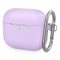 Phoner Simple Apple Airpods 3 szilikon tok akasztóval, lila