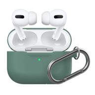   Phoner Simple Apple Airpods Pro szilikon tok akasztóval, zöld