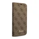 Guess 4G Vintage Gold Apple iPhone 14 Pro Max flip tok, barna