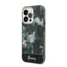 Guess Jungle Collection Apple iPhone 14 Pro hátlap tok, zöld