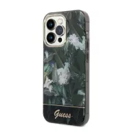   Guess Jungle Collection Apple iPhone 14 Pro hátlap tok, zöld