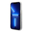 Guess Flower Liquid Glitter Apple iPhone 14 Pro hátlap tok, kék