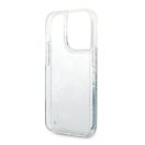 Guess Flower Liquid Glitter Apple iPhone 14 Pro hátlap tok, zöld