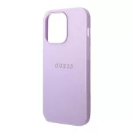 Guess Saffiano Strap Apple iPhone 14 Pro hátlap tok, lila