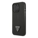 Guess SaffianoTriangle Apple iPhone 14 Pro hátlap tok, fekete