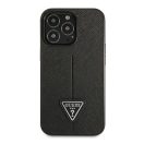 Guess SaffianoTriangle Apple iPhone 14 Pro hátlap tok, fekete