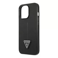   Guess SaffianoTriangle Apple iPhone 14 Pro hátlap tok, fekete