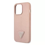 Guess SaffianoTriangle Apple iPhone 14 Pro hátlap tok, pink