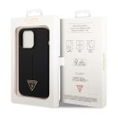 Guess Silicone Triangle Apple iPhone 14 Pro hátlap tok, fekete