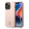 Guess Silicone Triangle Apple iPhone 14 Pro hátlap tok, pink