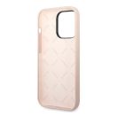 Guess Silicone Triangle Apple iPhone 14 Pro hátlap tok, pink