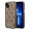 Guess 4G Vintage Gold Apple iPhone 14 Plus hátlap tok, barna