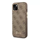 Guess 4G Vintage Gold Apple iPhone 14 Plus hátlap tok, barna