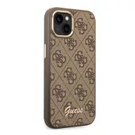   Guess 4G Vintage Gold Apple iPhone 14 Plus hátlap tok, barna