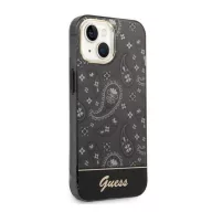   Guess Bandana Paisley Apple iPhone 14 Plus hátlap tok, fekete