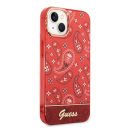 Guess Bandana Paisley Apple iPhone 14 Plus hátlap tok, piros