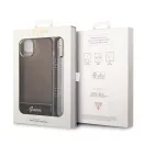 Guess Translucent Pearl Strap Apple iPhone 14 Plus hátlap tok, fekete