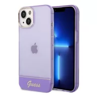 Guess Translucent Apple iPhone 14 Plus hátlap tok, lila