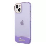 Guess Translucent Apple iPhone 14 Plus hátlap tok, lila