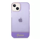 Guess Translucent Apple iPhone 14 Plus hátlap tok, lila