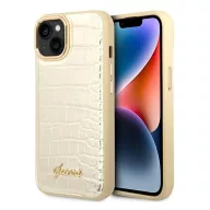   Guess Croco Collection Apple iPhone 14 Plus hátlap tok, arany