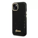 Guess Croco Collection Apple iPhone 14 Plus hátlap tok, fekete