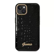   Guess Croco Collection Apple iPhone 14 Plus hátlap tok, fekete