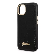  Guess Croco Collection Apple iPhone 14 Plus hátlap tok, fekete