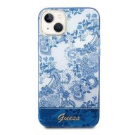   Guess Porcelain Collection Apple iPhone 14 Plus hátlap tok, kék