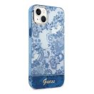Guess Porcelain Collection Apple iPhone 14 Plus hátlap tok, kék