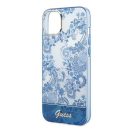 Guess Porcelain Collection Apple iPhone 14 Plus hátlap tok, kék
