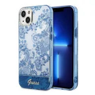   Guess Porcelain Collection Apple iPhone 14 Plus hátlap tok, kék