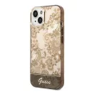 Guess Porcelain Collection Apple iPhone 14 Plus hátlap tok, arany