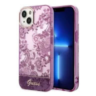   Guess Porcelain Collection Apple iPhone 14 Plus hátlap tok, rózsaszín