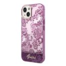 Guess Porcelain Collection Apple iPhone 14 Plus hátlap tok, rózsaszín