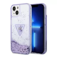   Guess Liquid Glitter Palm Apple iPhone 14 Plus hátlap tok, lila