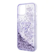   Guess Liquid Glitter Palm Apple iPhone 14 Plus hátlap tok, lila