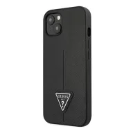   Guess SaffianoTriangle Apple iPhone 14 Plus hátlap tok, fekete