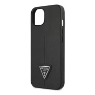   Guess SaffianoTriangle Apple iPhone 14 Plus hátlap tok, fekete