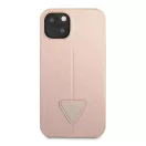 Guess SaffianoTriangle Apple iPhone 14 Plus hátlap tok, pink