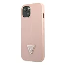 Guess SaffianoTriangle Apple iPhone 14 Plus hátlap tok, pink