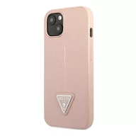  Guess SaffianoTriangle Apple iPhone 14 Plus hátlap tok, pink