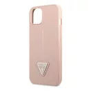 Guess SaffianoTriangle Apple iPhone 14 Plus hátlap tok, pink